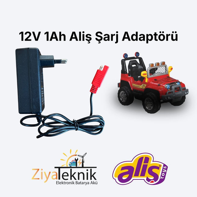 12V 1A Aliş Akülü Araba Şarj Adaptörü