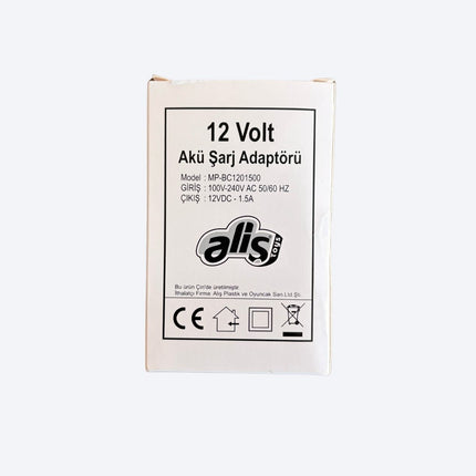 12V 1A Aliş Akülü Araba Şarj Adaptörü