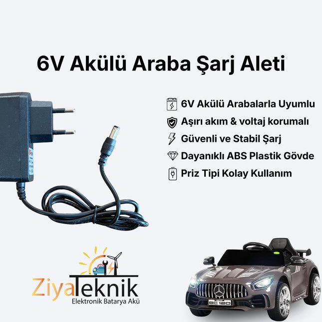 6V Akülü Araba Şarj Aleti | Dolu & Pilsan Uyumlu