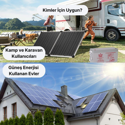 12V 200AH Jel Solar Sistem Aküsü | Uzun Ömürlü 2025 Üretim