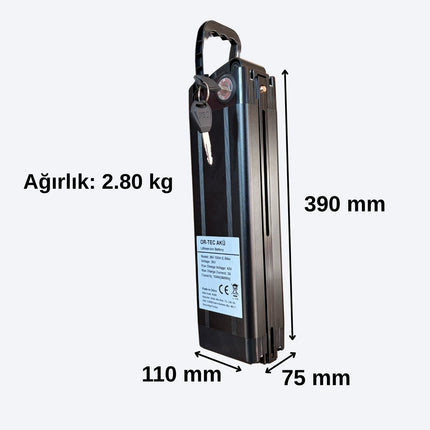36V 10Ah Lityum Elektrikli Bisiklet Aküsü